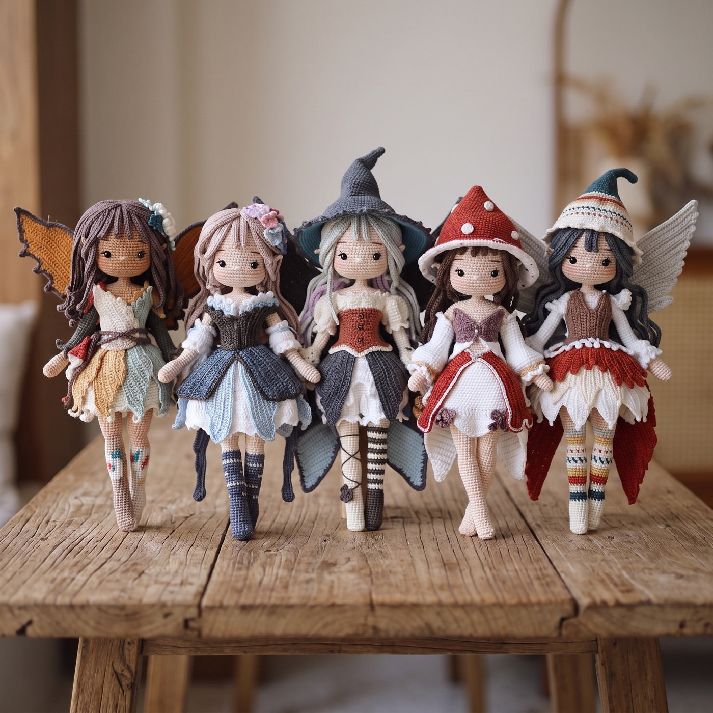 Fairy Doll Pattern Bundle — 5 Seasonal Amigurumi Fairies